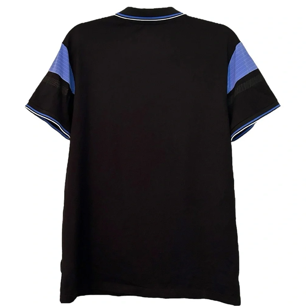 Scott James Men’s‎ Short Sleeve Black and Blue Polo Shirt Sz L